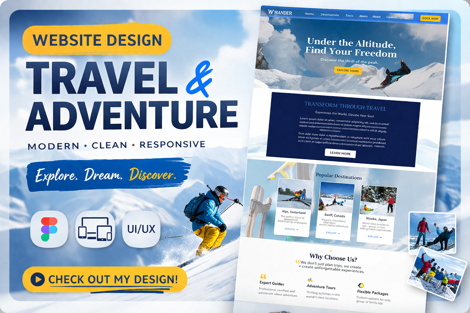 Travel & Adventure Website Design