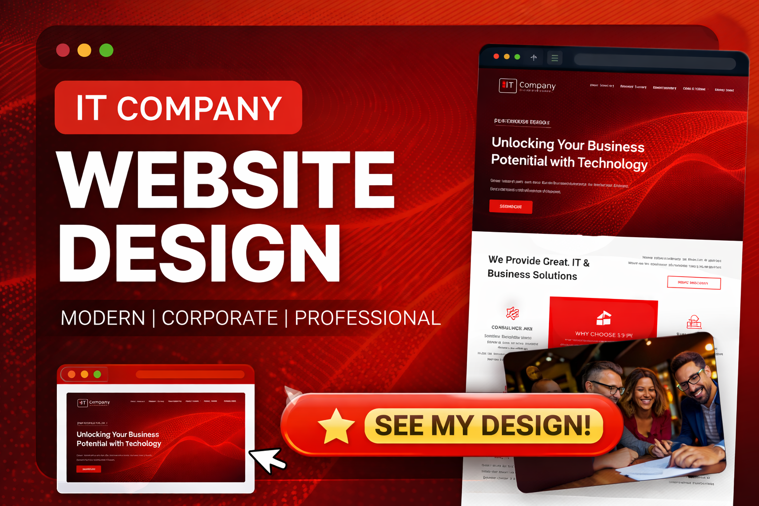 Business Landing Full Page Design